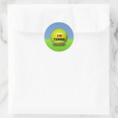 Sticker Rond J'aime le tennis (Sac)