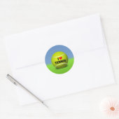 Sticker Rond J'aime le tennis (Enveloppe)