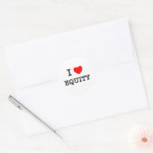 Sticker Rond J'aime l'équité (Enveloppe)
