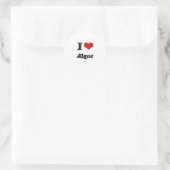 Sticker Rond J'aime les algues (Sac)