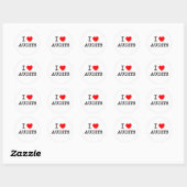 Sticker Rond J'aime les audits (Feuille)