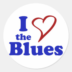 Sticker Rond J'Aime Les Blues