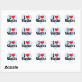 Sticker Rond J'aime les fentes (Feuille)
