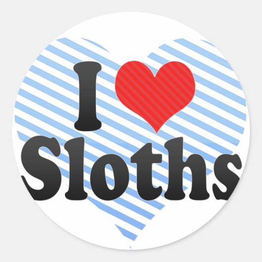 Sticker Rond J'aime les fentes (Devant)