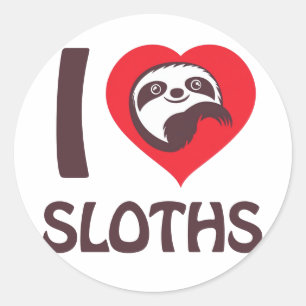 Sticker Rond J'aime les fentes