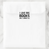 Sticker Rond J'Aime Les Grands Livres (Sac)