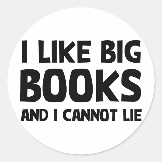 Sticker Rond J'Aime Les Grands Livres (Devant)