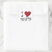 Sticker Rond J'Aime Les Haineuses (Sac)