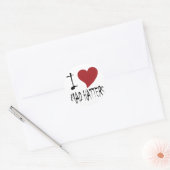 Sticker Rond J'Aime Les Haineuses (Enveloppe)
