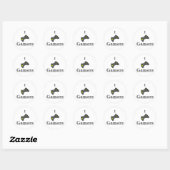 Sticker Rond J'aime les joueurs (Feuille)