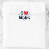 Sticker Rond J'Aime Les Moles (Sac)