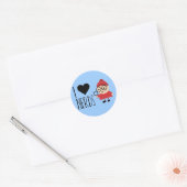 Sticker Rond J'Aime Les Nerds (Enveloppe)