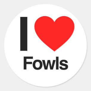 Sticker Rond j'aime les oiseaux