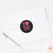 Sticker Rond J'aime les papas (Enveloppe)