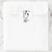 Sticker Rond J'Aime Les Poulets ! (Sac)