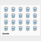 Sticker Rond J'Aime Les Puns À Savon Je Ne Peux Pas Lye Funny P (Feuille)