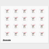 Sticker Rond J'aime les rats (Feuille)