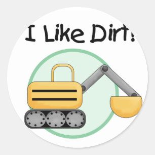 Sticker Rond J'aime les t-shirts et les cadeaux