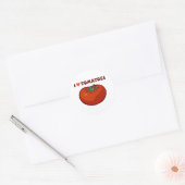 Sticker Rond J'aime les tomates (Enveloppe)