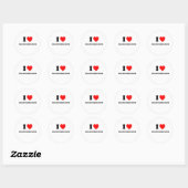 Sticker Rond J'aime les transformations (Feuille)