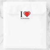 Sticker Rond J'aime les yonkers (Sac)