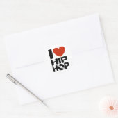 Sticker Rond J'aime l'Hip hop (Enveloppe)