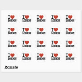 STICKER ROND J'AIME LONDRES (Feuille)