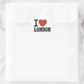 STICKER ROND J'AIME LONDRES (Sac)