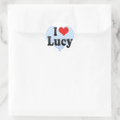 Sticker Rond J'Aime Lucy (Sac)