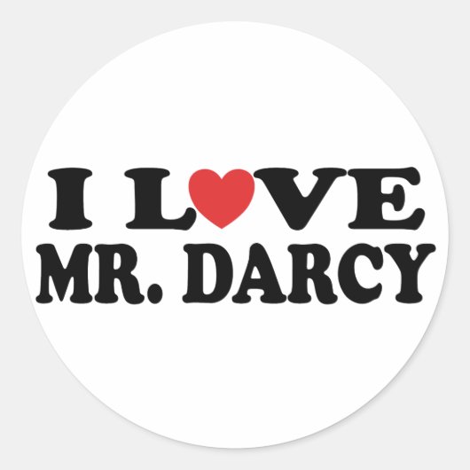 Sticker Rond J'Aime M. Darcy (Devant)