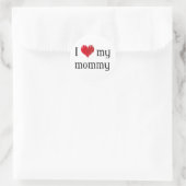 Sticker Rond J'aime ma maman (Sac)