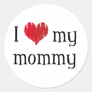 Sticker Rond J'aime ma maman