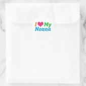 Sticker Rond J'Aime Ma Nonne (Sac)