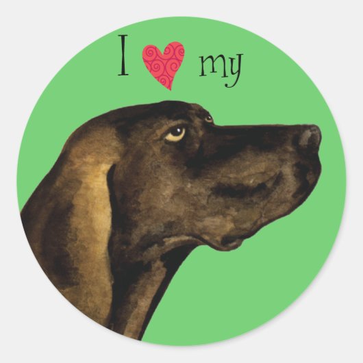 Sticker Rond J'aime ma peau de lott (Devant)