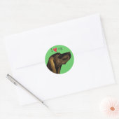 Sticker Rond J'aime ma peau de lott (Enveloppe)
