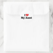 Sticker Rond J'aime ma tante (Sac)