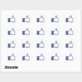 Sticker Rond J'aime Main (Feuille)