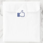 Sticker Rond J'aime Main (Sac)