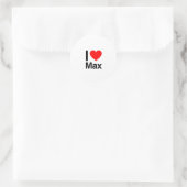 Sticker Rond j'aime max (Sac)