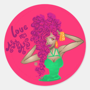 Sticker Rond J'aime mes kinks