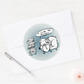 Sticker Rond J'Aime Mes Livres ! (Enveloppe)
