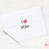Sticker Rond J'aime Mike (Enveloppe)