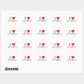 Sticker Rond J'Aime Mon Airman (Feuille)