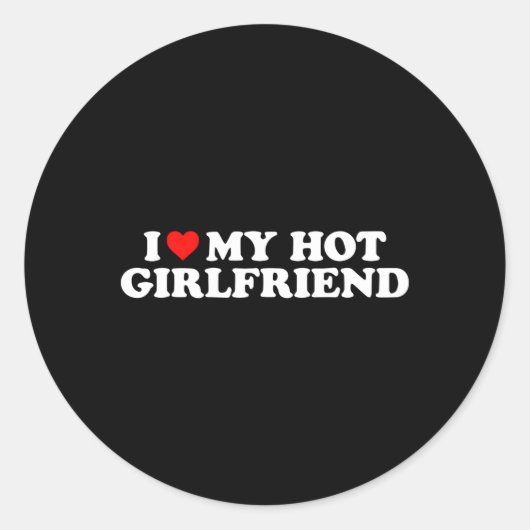 Sticker Rond J'Aime Mon Ami Chaud S'Il Mon Ami Chaud (Devant)