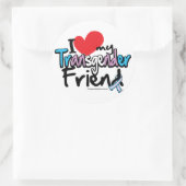 Sticker Rond J'Aime Mon Ami Transgenre (Sac)