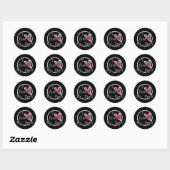 Sticker Rond J'aime mon Ange (Feuille)