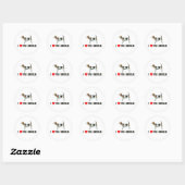 Sticker Rond J'aime mon Beagle (Feuille)