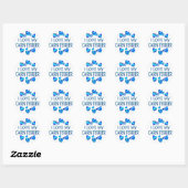 Sticker Rond J'Aime Mon Cairn Terrier (Feuille)