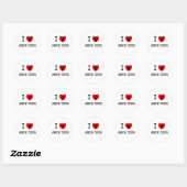 STICKER ROND J'AIME MON CHIH TZUS (Feuille)