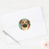 Sticker Rond J'aime mon Chinook (Enveloppe)